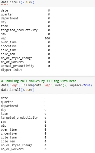Cleaning the data columns