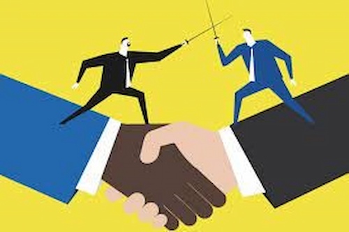 Cooperation turning into conflict