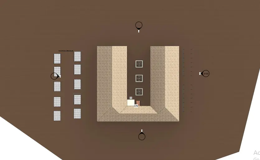 Site systems with Disability parking in left