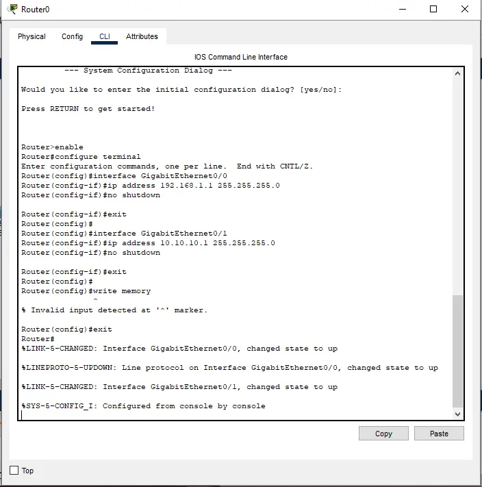 Router 1 Configuration Router 1 Configuration