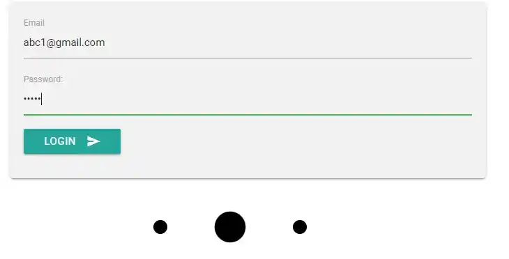 Login page