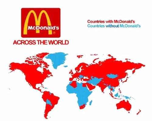 Mc Donald across the world