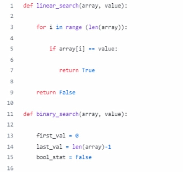 Big-O Notation code snip