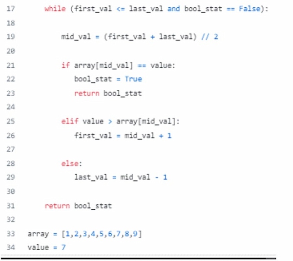 Big-O Notation code snip