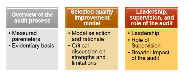 Audit development and model selection